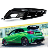 Diffusor Heckdiffusor + Schwarz Auspuffblenden für Mercedes AKlasse W176 AMG Line A45 AMG 2015+